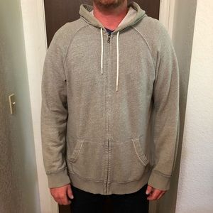 Gray zip up hoodie